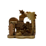 Creche de Natividad - Madera de Olivo, Adorno de Árbol de Navidad